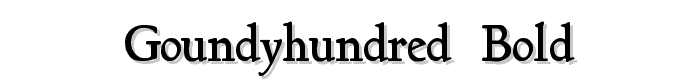 GoundyHundred Bold font
